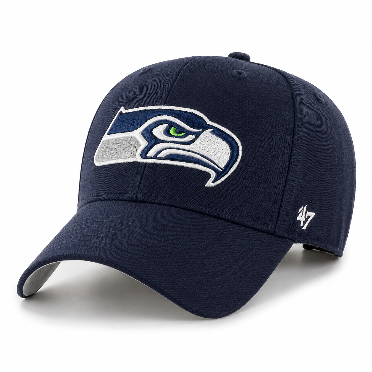 Seattle Seahawks '47 Brand MVP Adjustable Baseball Cap - Navy - Product Image