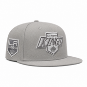 Los Angeles Kings '50th Anniversary' Silver Mitchell & Ness OG Adjustable Snapback Hat - Product Image
