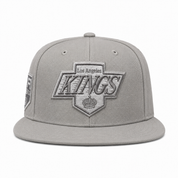 Los Angeles Kings '50th Anniversary' Silver Mitchell & Ness OG Adjustable Snapback Hat - Product Image