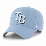 Tampa Bay Rays '47 Brand MVP Adjustable Baseball Cap - Baby Blue