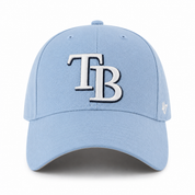 Tampa Bay Rays '47 Brand MVP Adjustable Baseball Cap - Baby Blue - Product Image