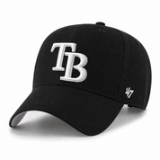 Tampa Bay Rays '47 Brand MVP Adjustable Baseball Cap - Black - Product Image