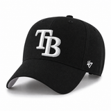 Tampa Bay Rays '47 Brand MVP Adjustable Baseball Cap - Black