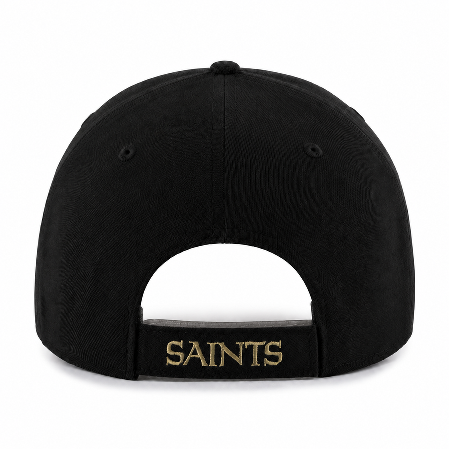New Orleans Saints '47 Brand MVP Adjustable Baseball Cap - Black - Product Image