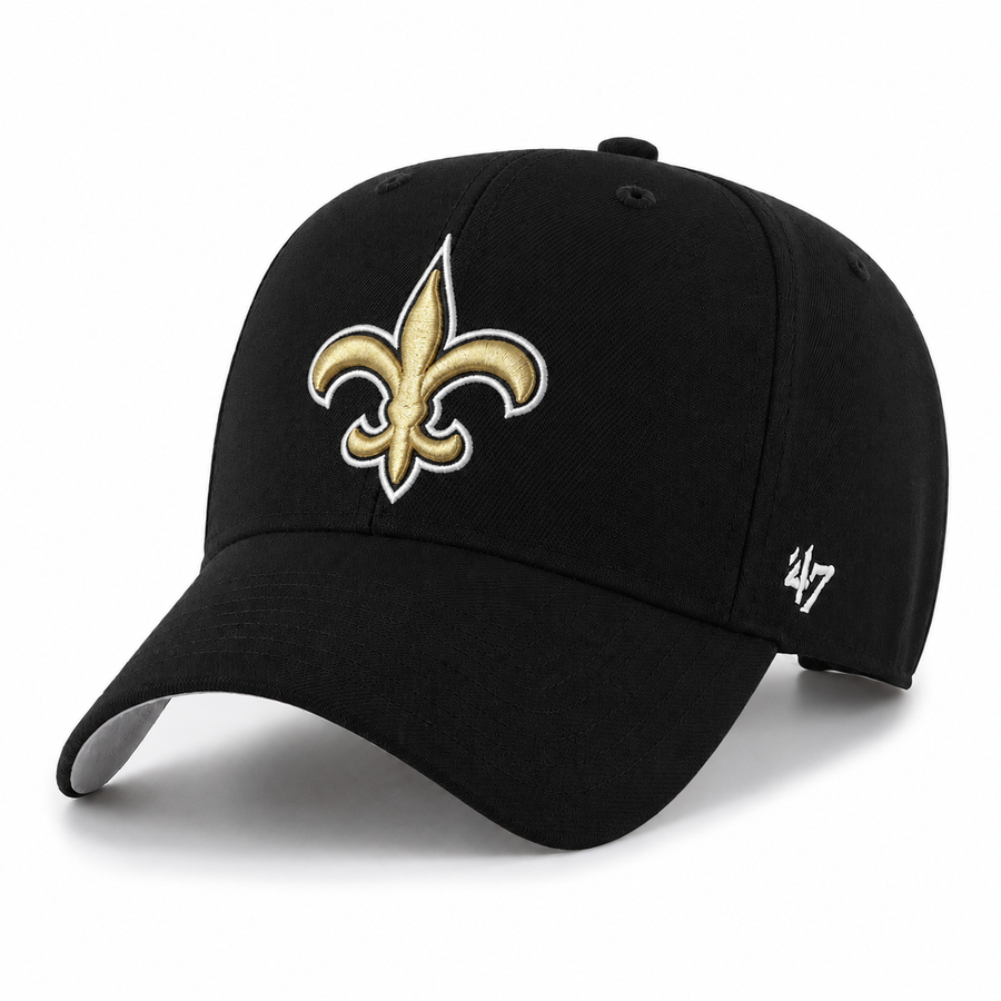 New Orleans Saints '47 Brand MVP Adjustable Baseball Cap - Black - Product Image