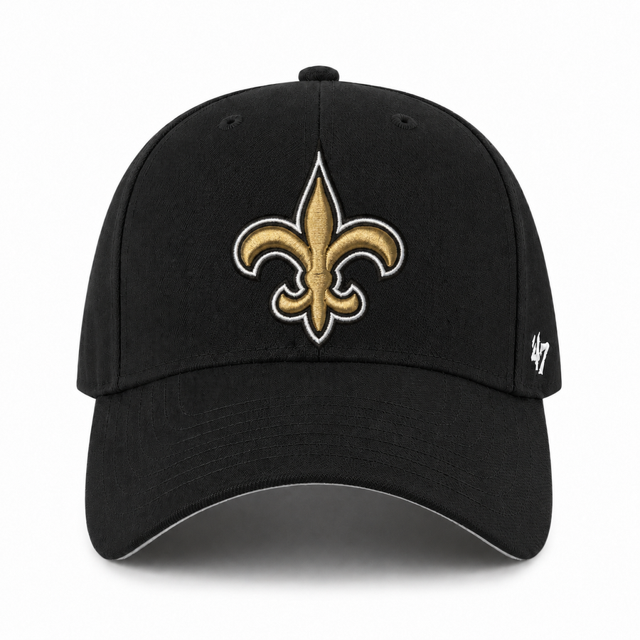 New Orleans Saints '47 Brand MVP Adjustable Baseball Cap - Black - Product Image