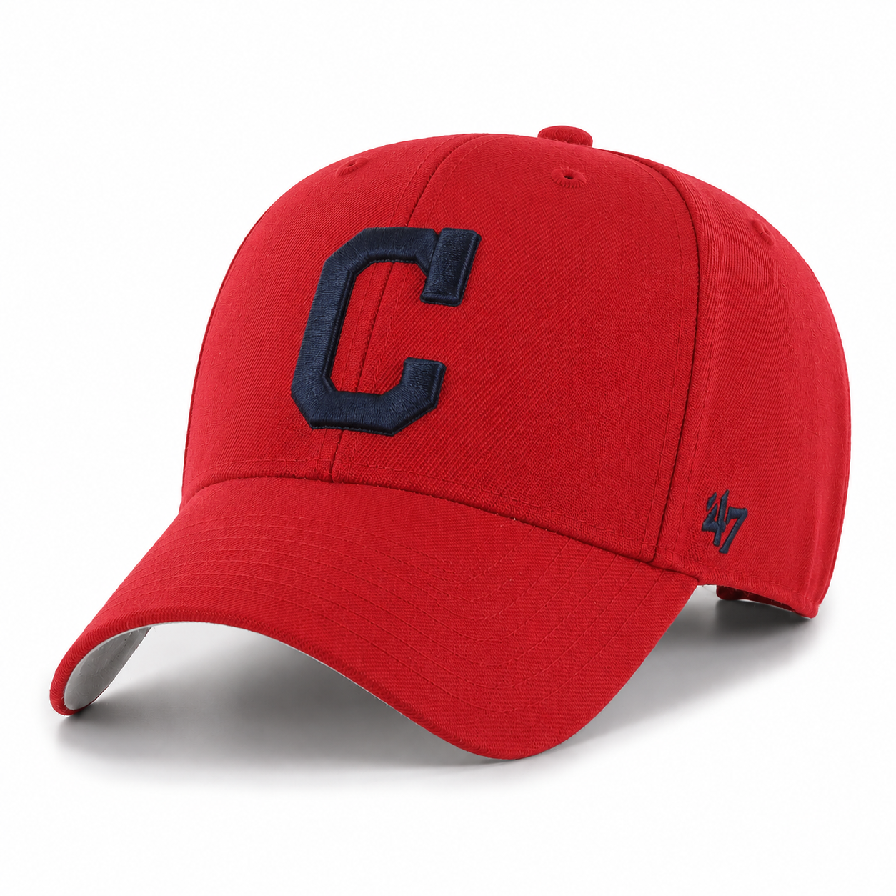 Cleveland Indians '47 Brand MVP Adjustable Baseball Cap - Dark Red - Product Image