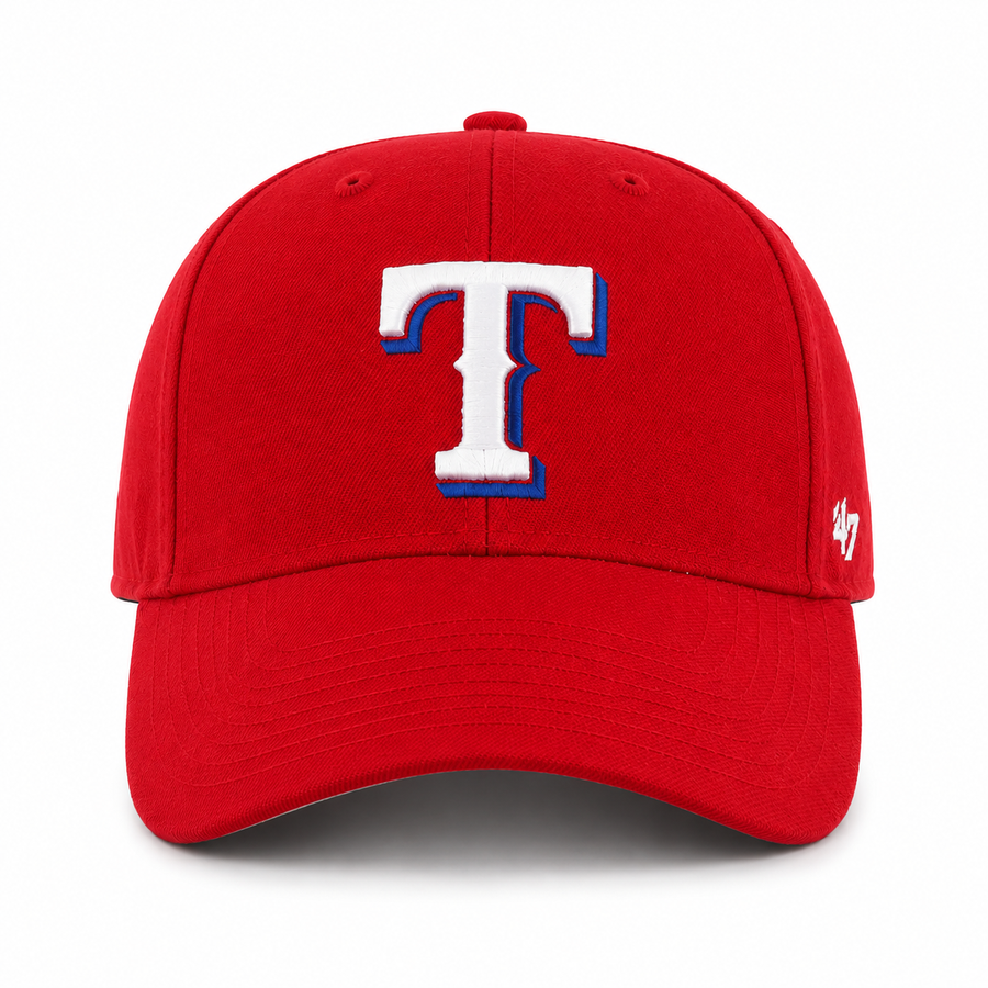 Texas Rangers '47 Brand MVP Adjustable Baseball Cap - Red - Product Image