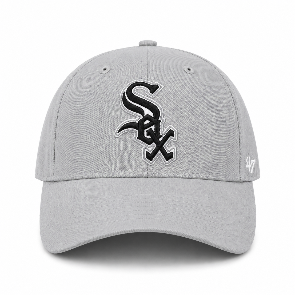 Chicago White Sox '47 Brand MVP Adjustable Baseball Cap - Silver - Product Image