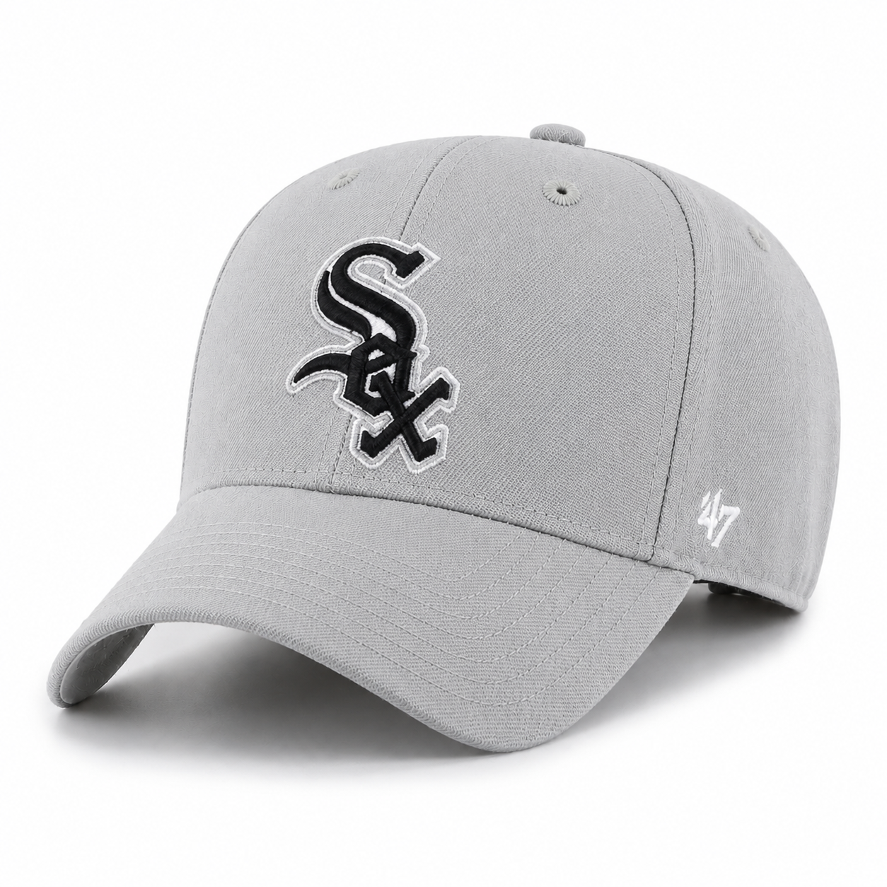 Chicago White Sox '47 Brand MVP Adjustable Baseball Cap - Silver - Product Image
