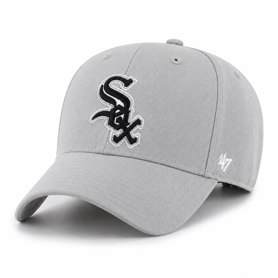 Chicago White Sox '47 Brand MVP Adjustable Baseball Cap - Silver - Product Image