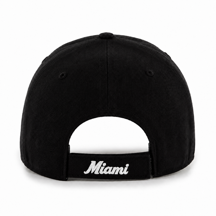 Miami Marlins '47 Brand MVP Adjustable Baseball Cap - Black - Product Image