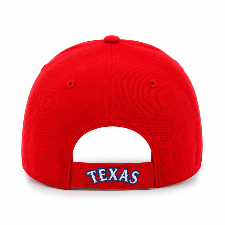Texas Rangers '47 Brand MVP Adjustable Baseball Cap - Red - Product Image