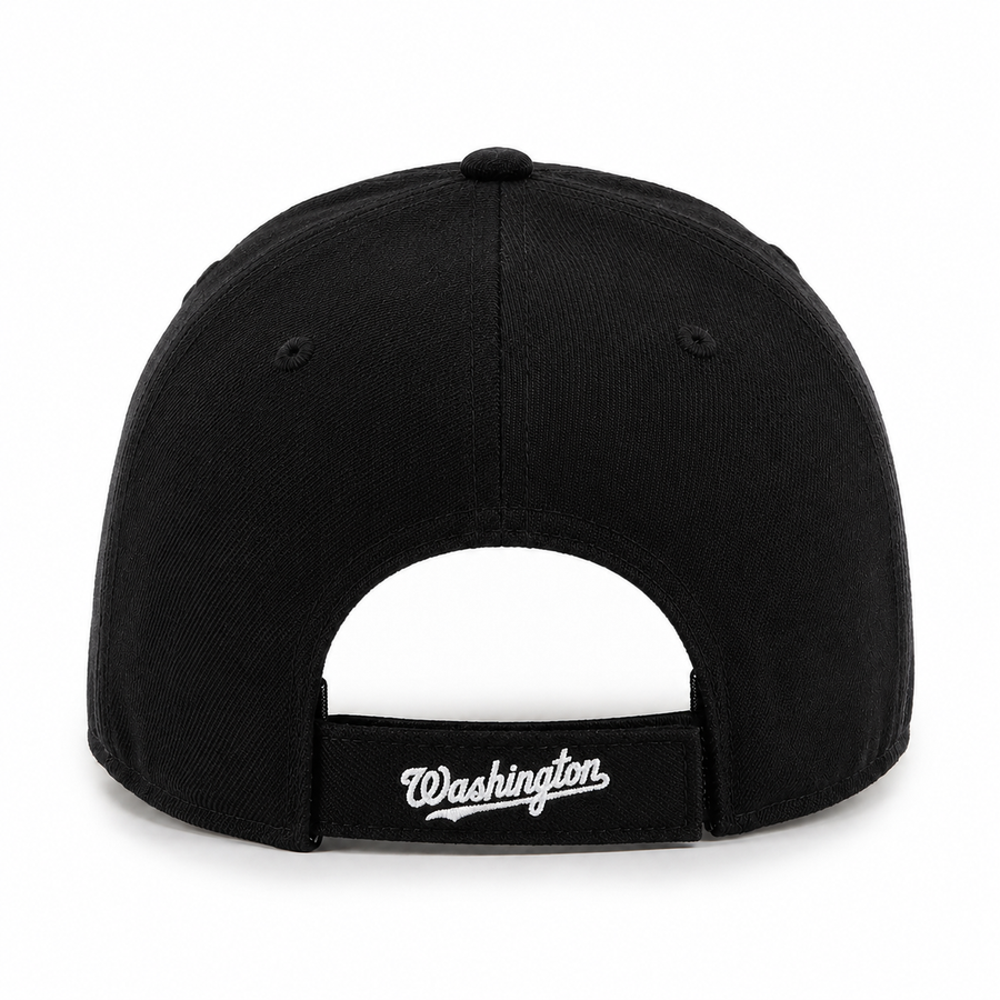 Washington Nationals '47 Brand MVP Adjustable Baseball Cap - Black - Product Image