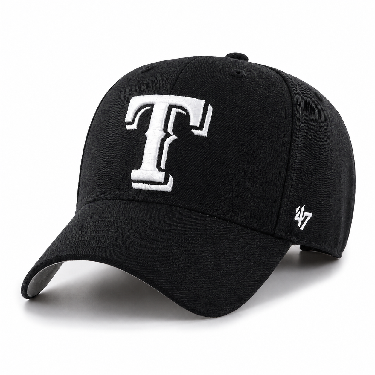 Texas Rangers '47 Brand MVP Adjustable Baseball Cap - Black - Product Image