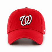 Washington Nationals '47 Brand Clean Up Adjustable Dad Cap - Red - Product Image