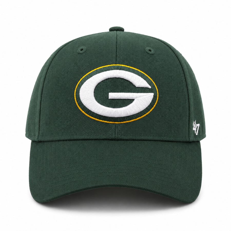 Green Bay Packers '47 Brand MVP Adjustable Baseball Cap - Green - Product Image