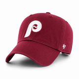 Philadelphia Phillies '47 Brand Clean Up Adjustable Dad Cap - Maroon