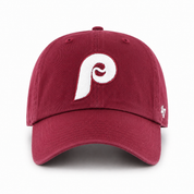 Philadelphia Phillies '47 Brand Clean Up Adjustable Dad Cap - Maroon - Product Image