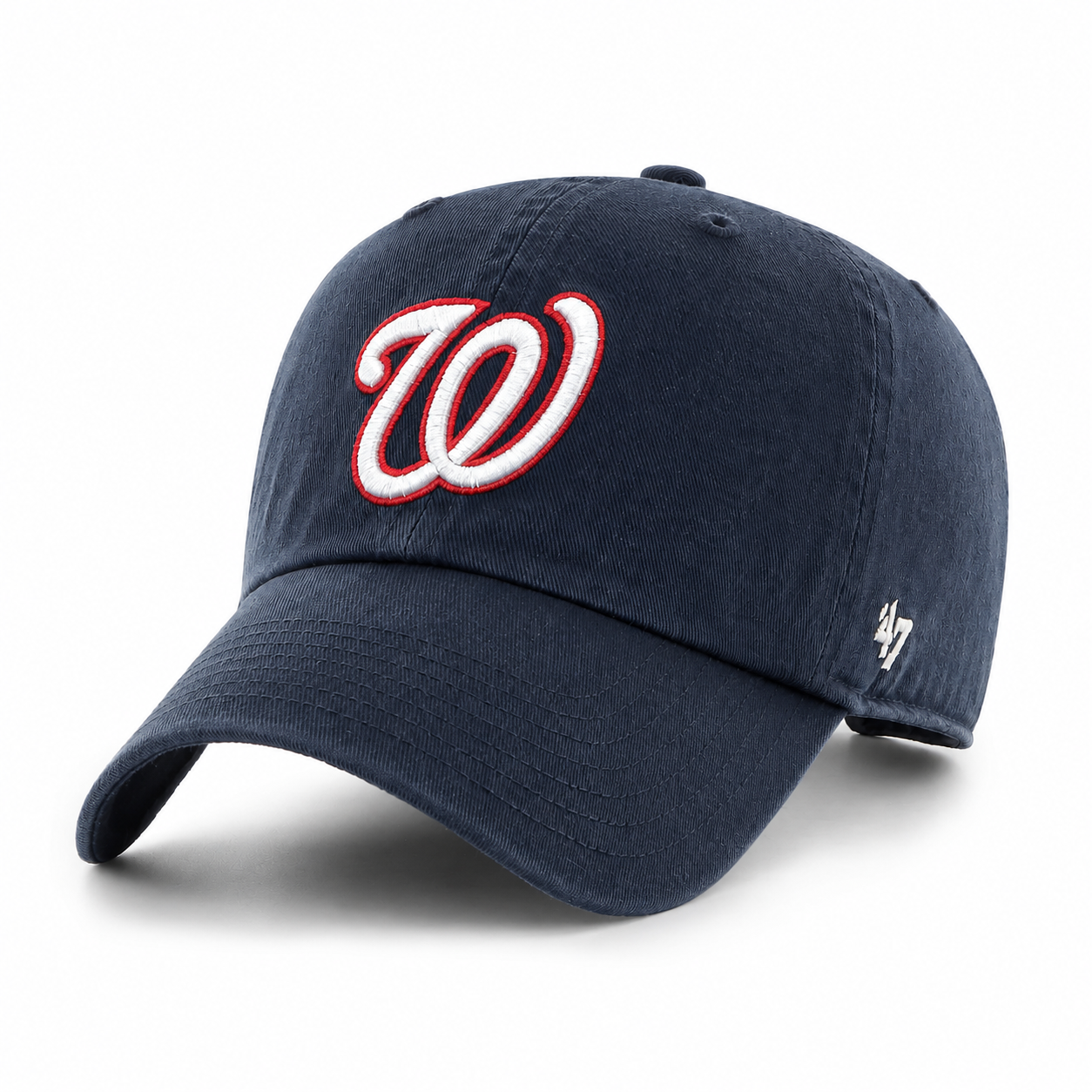 Washington Nationals '47 Brand Clean Up Adjustable Dad Cap - Navy - Product Image