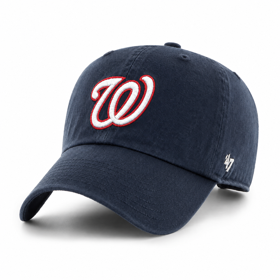 Washington Nationals '47 Brand Clean Up Adjustable Dad Cap - Navy - Product Image