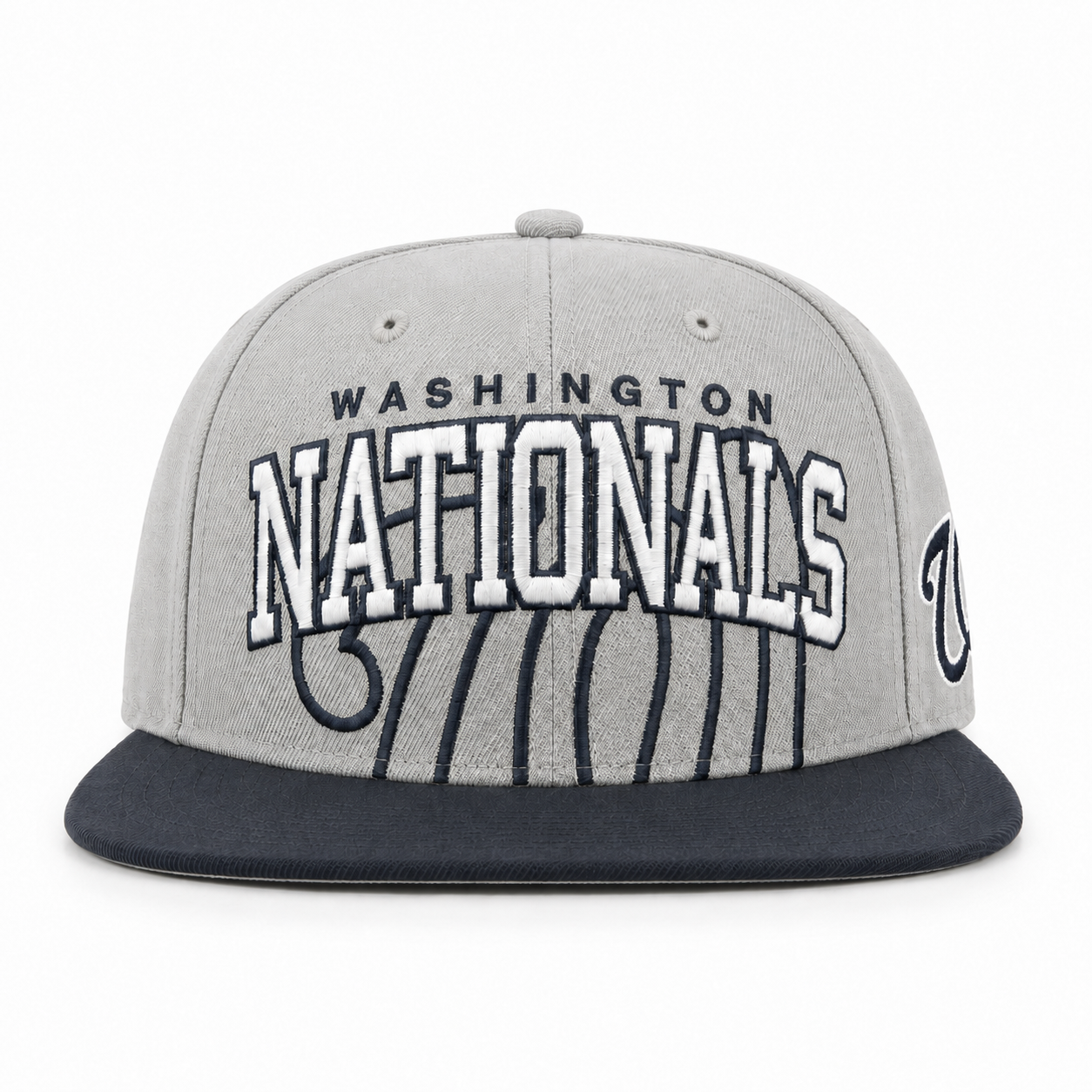 Washington Nationals '47 Brand Captain Adjustable Snapback - Silver/Black