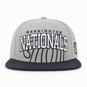 Washington Nationals '47 Brand Captain Adjustable Snapback - Silver/Black