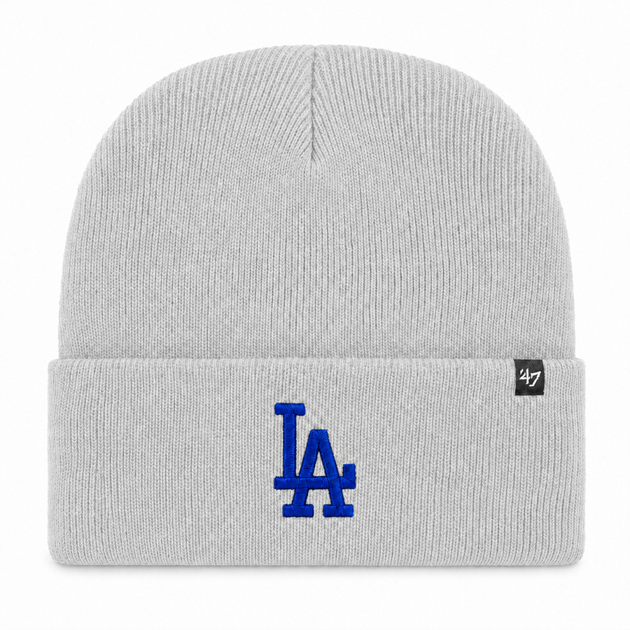 Los Angeles Dodgers '47 Brand Cuff Knit Beanie - Gray