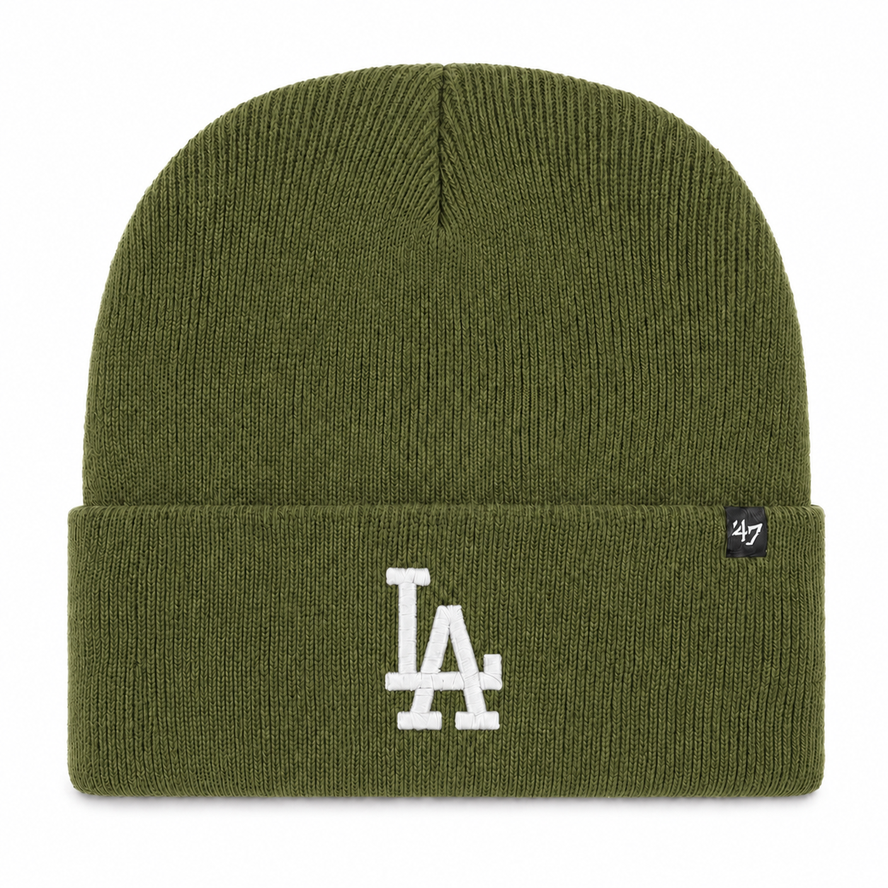 Los Angeles Dodgers '47 Brand Cuff Knit Beanie - Olive - Product Image