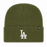 Los Angeles Dodgers '47 Brand Cuff Knit Beanie - Olive