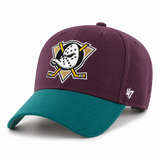 Anaheim Ducks '47 Brand MVP Adjustable Baseball Cap - Purple/Turquoise