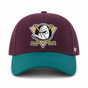 Anaheim Ducks '47 Brand MVP Adjustable Baseball Cap - Purple/Turquoise