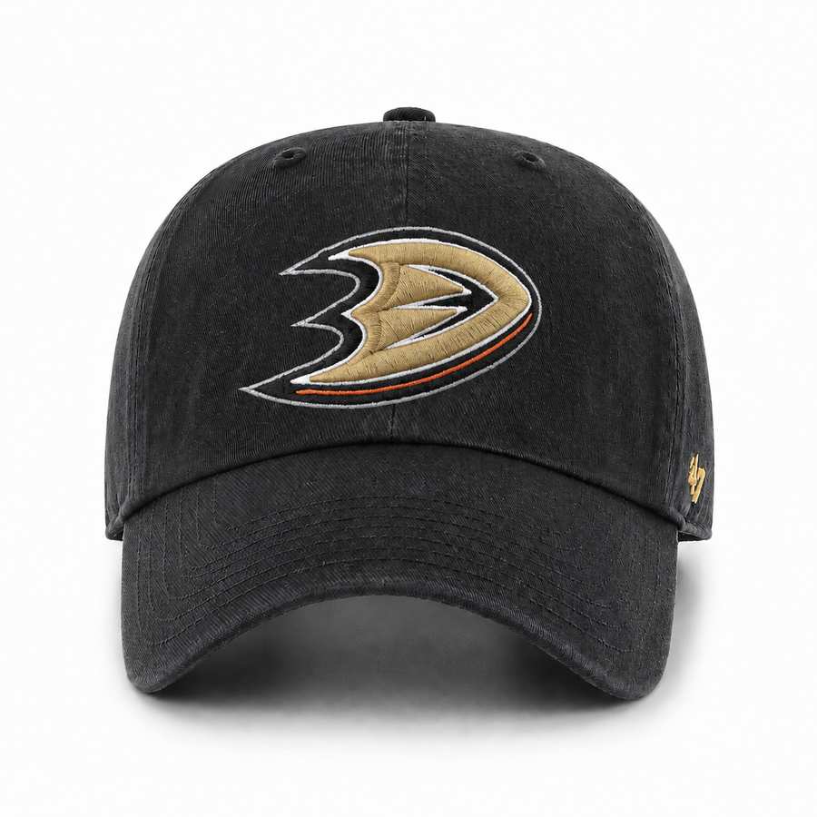 Anaheim Ducks '47 Clean Up Adjustable Dad Cap - Black