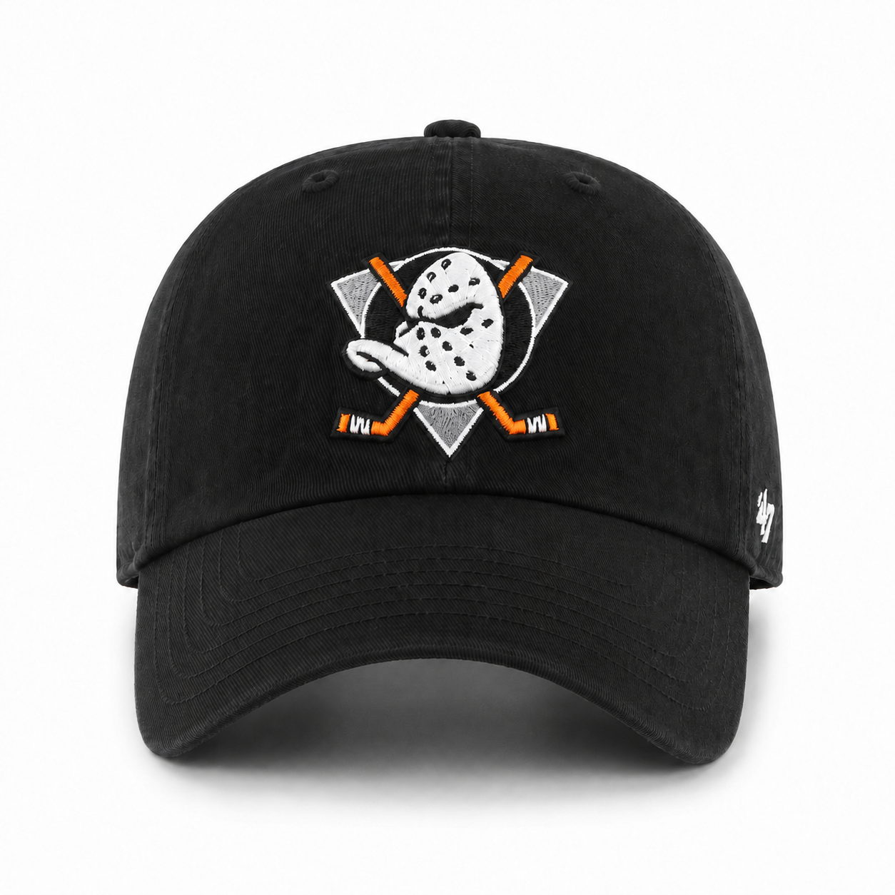 Anaheim Ducks '47 Clean Up Adjustable Dad Cap - Black