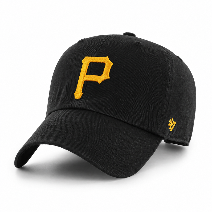 Pittsburgh Pirates '47 Brand Clean Up Adjustable Dad Cap - Black