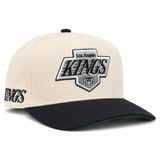 Los Angeles Kings Creme/Black A-Frame Mitchell & Ness Adjustable Pro Pinch Snapback