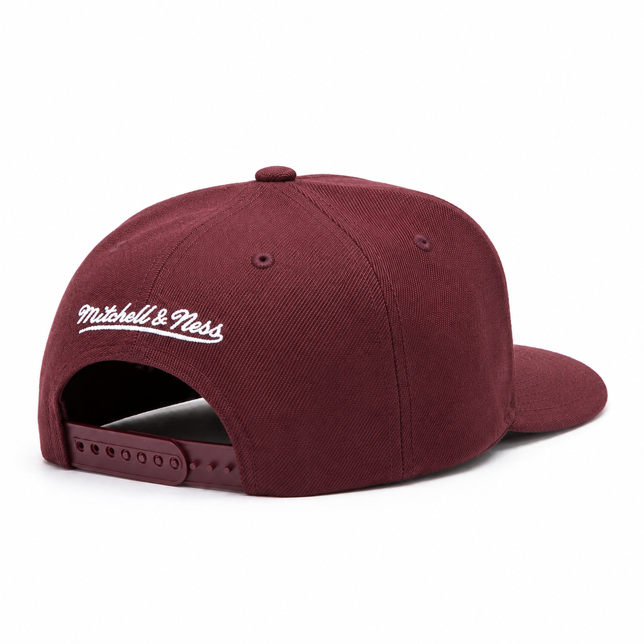 Anaheim Ducks Creme/Maroon A-Frame Mitchell & Ness Adjustable Pro Pinch Snapback - Product Image