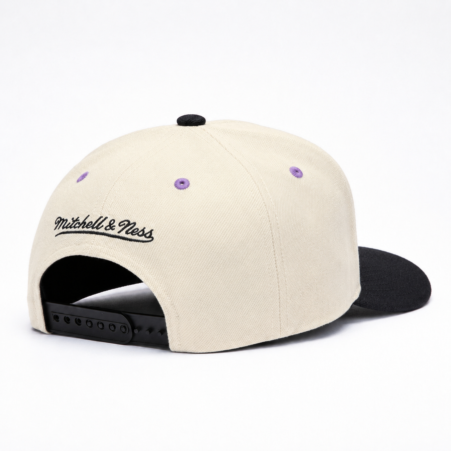 Los Angeles Lakers Creme/Black A-Frame Mitchell & Ness Snapback