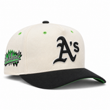 Oakland Athletics Creme/Black A-Frame Mitchell & Ness Snapback