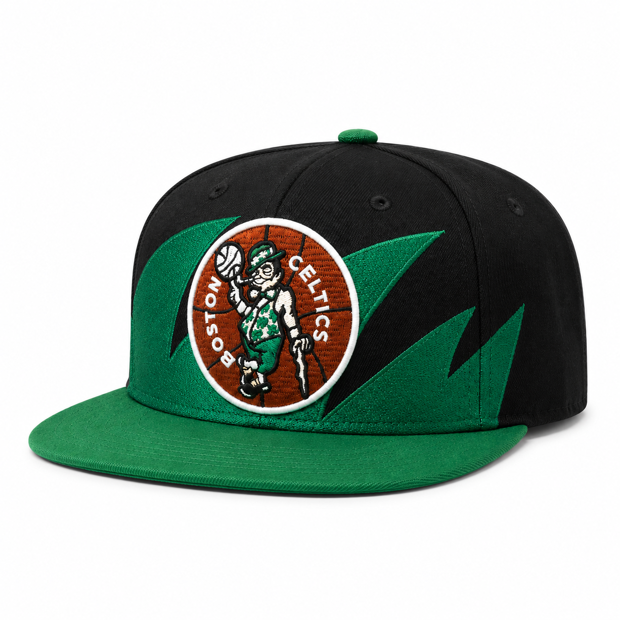 Boston Celtics Black/Green Vintage Mitchell & Ness Snapback - Product Image