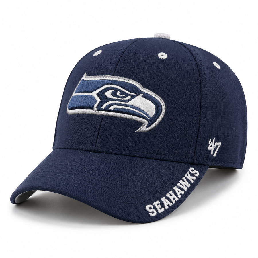 Seattle Seahawks Performance '47 Brand MVP Adjustable Baseball Cap - Navy