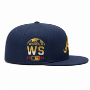 Atlanta Braves 'World Series Identity' Navy/Gold Mitchell & Ness OG Adjustable Snapback