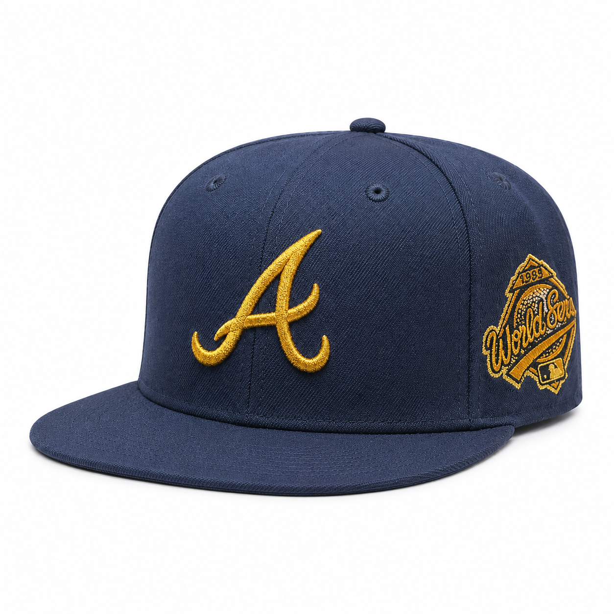 Atlanta Braves 'World Series Identity' Navy/Gold Mitchell & Ness OG Adjustable Snapback
