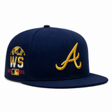 Atlanta Braves 'World Series Identity' Navy/Gold Mitchell & Ness OG Adjustable Snapback