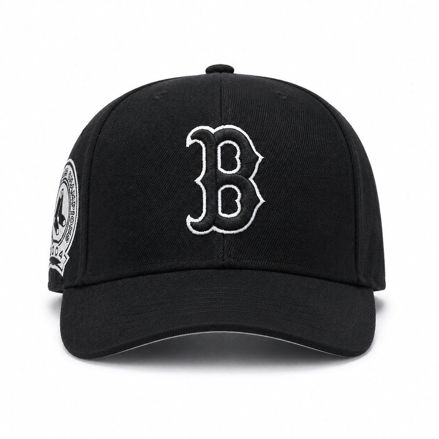 Boston Red Sox '2004 World Series Champions' Black/White Mitchell & Ness Snapback - Product Image