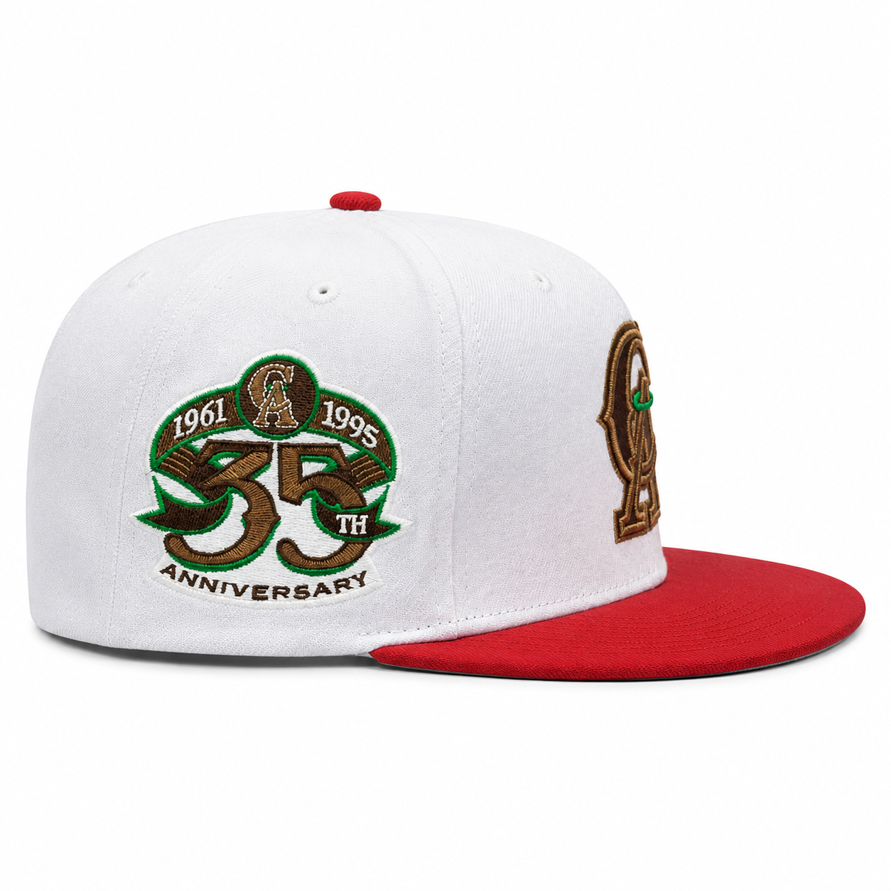 Los Angeles Angels '35th Anniversary' White/Red Mitchell & Ness Snapback