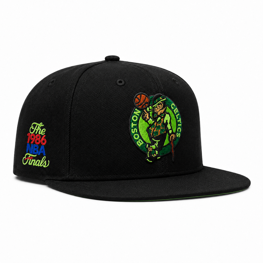 Boston Celtics Black Mitchell & Ness Snapback - Product Image