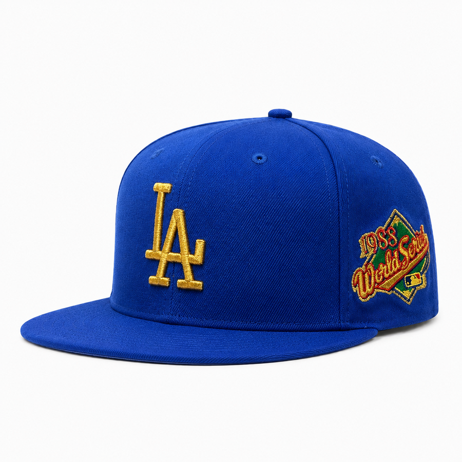Los Angeles Dodgers '2020 & 1988 World Series' Blue Mitchell & Ness Snapback - Product Image