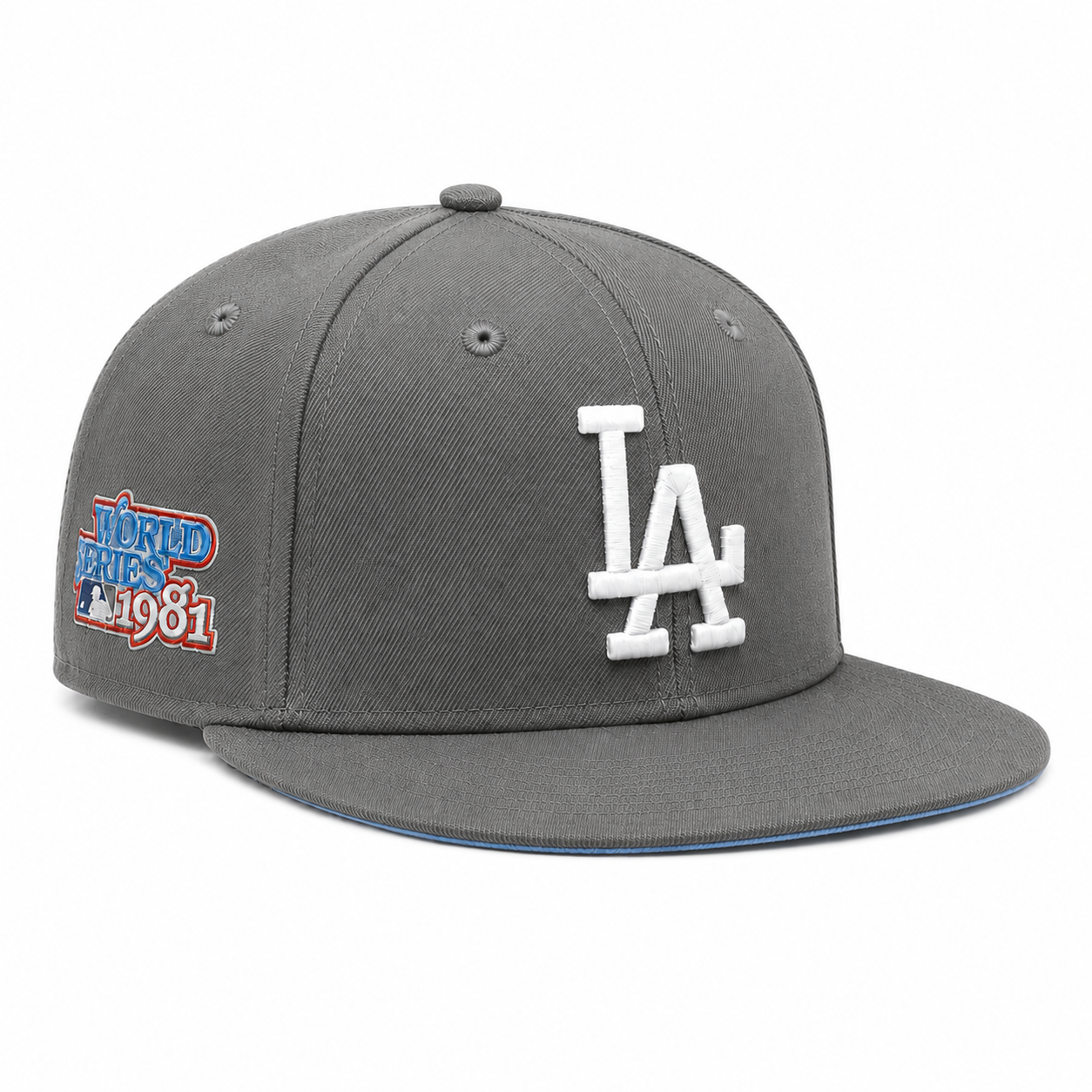 Los Angeles Dodgers '1981 World Series' Gray Pro Standard Adjustable Snapback - Product Image