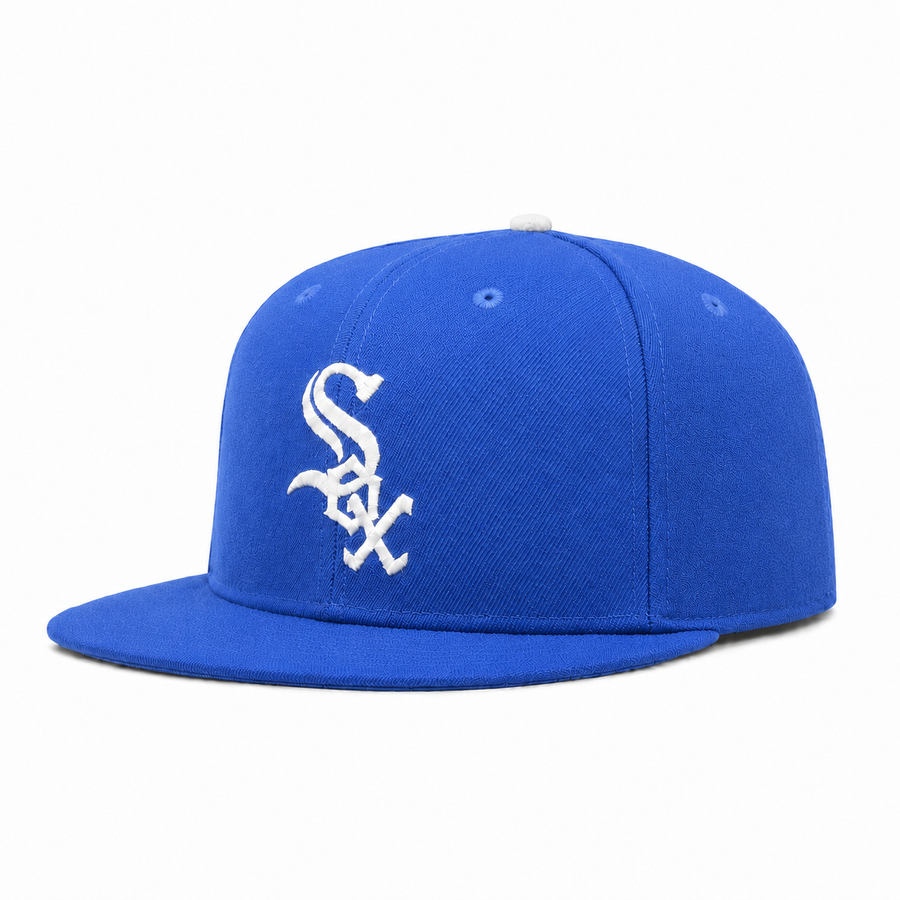 Chicago White Sox Vintage Cooperstown Collection Fitted Hat - Royal Blue - Product Image